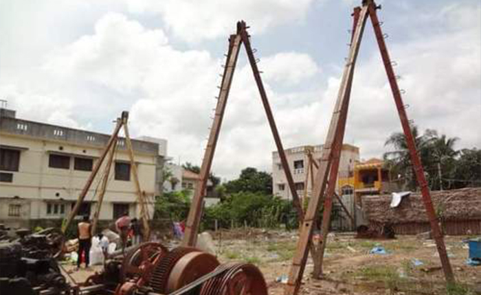 tripod-piling-rig